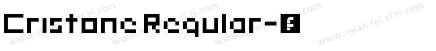 Cristone Regular字体转换